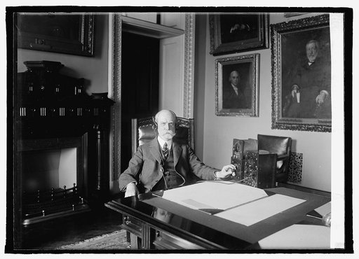 Secty. Hughes at radio