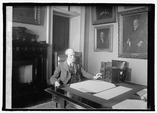 Secty. Hughes at radio