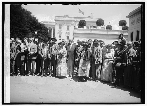 Pres. Harding & Confederate Vets, 6/23/22