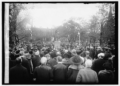 Unveiling Edmund Burke statue, 10/12/22