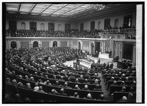 Harding addressing Congress, [12/8/22