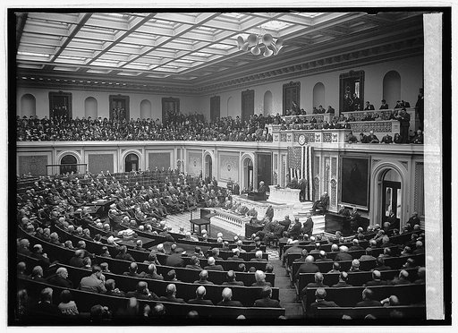 Harding addressing Congress, [12/8/22