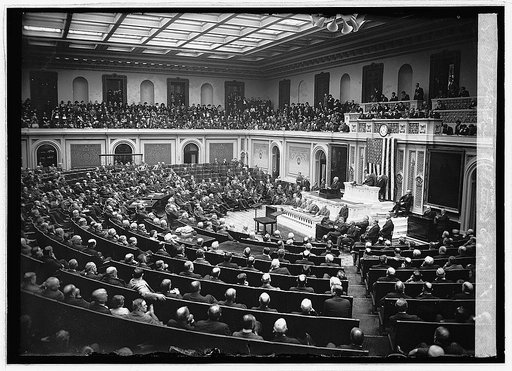 Harding addressing Congress, [12/8/22
