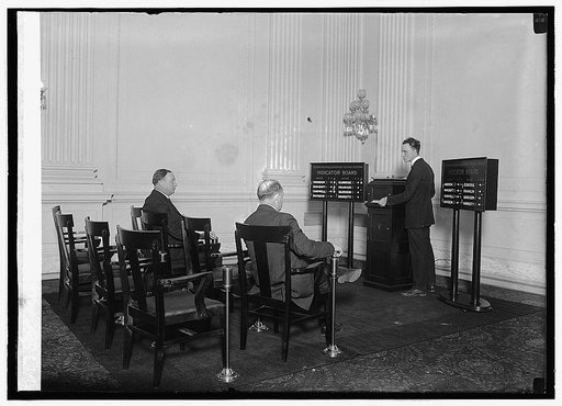 Marshal F. Thompson, voting machine, [12/12/22