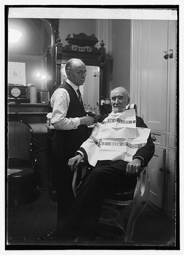 Cameron being shaved, [2/26/23