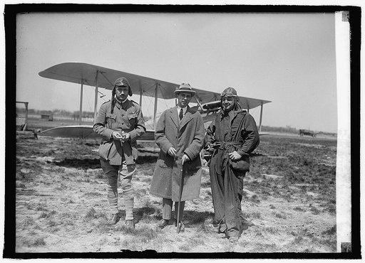 Georges Thenault, Comdr. Juan Leguir, Lt. W.D. Thomas