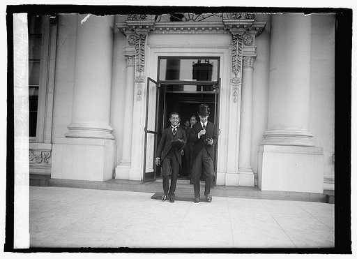 Minister of Siam leaving W. House, 4/27/23