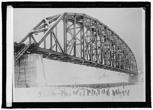 Railroad bridge over Tanana[?] River, 6/12/23