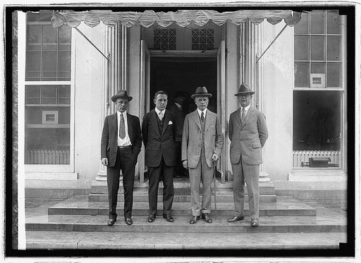 Roosevelt, Geo. F. Morres, C.D. Hilles, Wadsworth, 9/21/23
