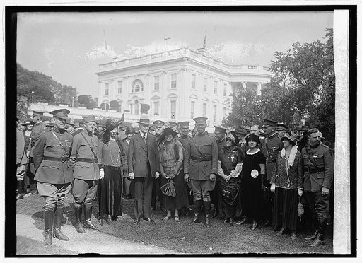 Coolidge with members [of] Military Order of World War, 10/4/23