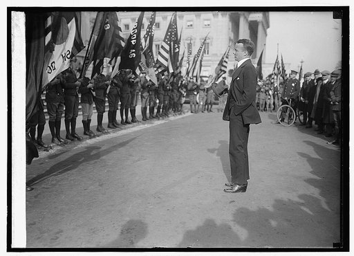 Roosevelt addressing Boy Scouts, [12/8/23