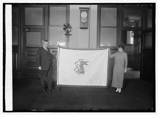 Harry S. New & Illinois flag, 2/26/24