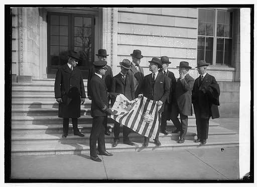 W.J. Jones & flag, 3/4/24