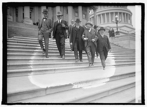Congressmen leaving Capitol, [Washington, D.C.