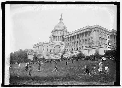 Rolling Easter eggs at Capitol, [Washington, D.C.], 4/21/24