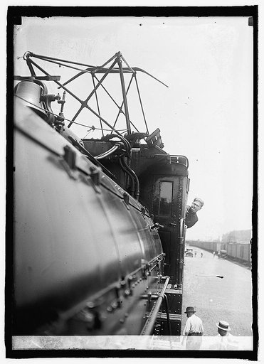 Largest electric loco & Cong. J.C. Schafer