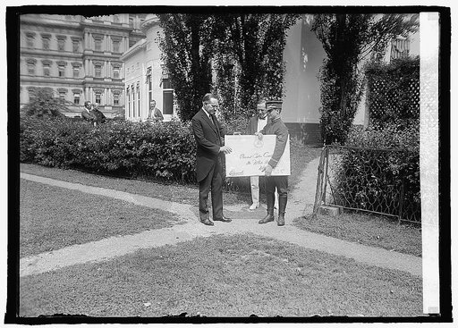 Pres. Coolidge & birthday card, [7/4/24