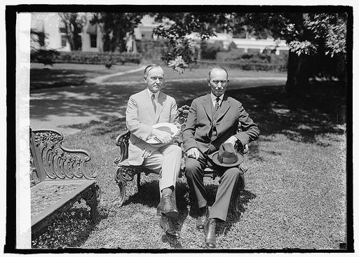 Pres. Coolidge & his father John Coolidge, [7/18/24