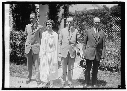 John Coolidge & mother, Pres. Coolidge & father, [7/18/24