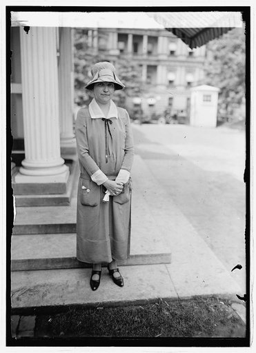 Miss Judith C. Waller of W.M.A.Q. Chgo [i.e., Chicago] at White House, [Washington, D.C.