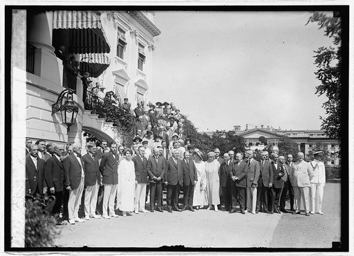 After nomination luncheon of Pres. Coolidge at White House, [Washington, D.C.], 8/14/24