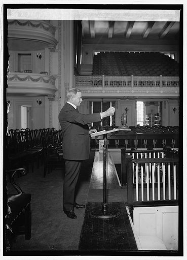 Frank W. Mondell notification speech, Con. [i.e. Continental] Memorial Hall, [Washington, D.C., 8/14/24