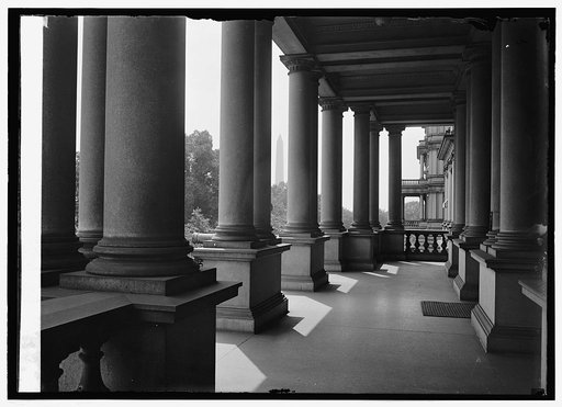 Monument seen from State, War and Navy Bldgs., [Washington, D.C.