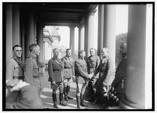 Gen. Pershing greets Ex P.M.G. Willl Hayes, 9/12/[24