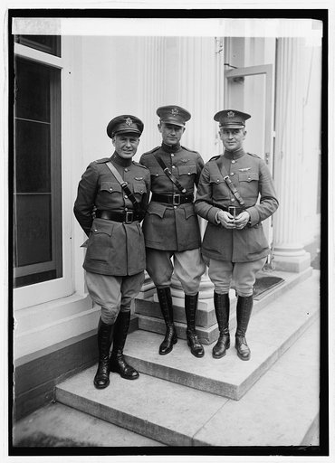 Lt. Eric Nelson, Lt. Lowell Smith, Lt. Leigh Wade at White House, [Washington, D.C., 9/10/24