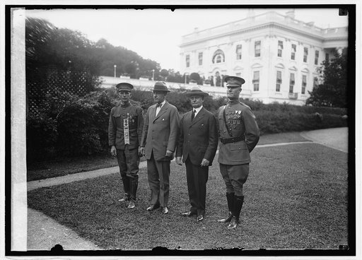 Sgt. Willie Sandlin, Gen. F.T. Hines, Gen. L.M. Brett, Sgt. Sam. Woodfill, 9/5/24