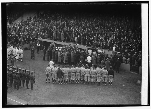 Pres. Coolidge arrives for 1st game of World Series, 10/4/24