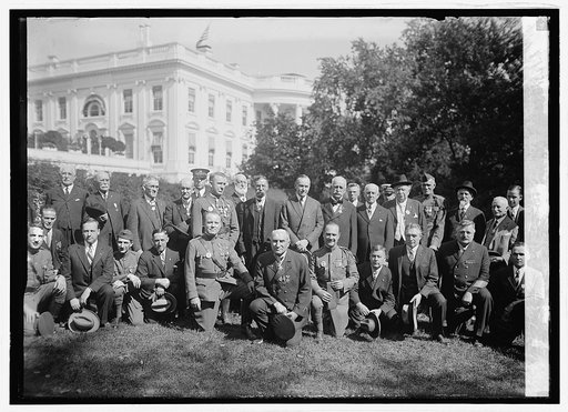 Army & Navy Legion of Valor at White House, [Washington, D.C.], 10/3/24