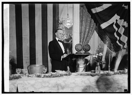 Coolidge at microphone, Golden Rule Near East dinner, 10/24/24