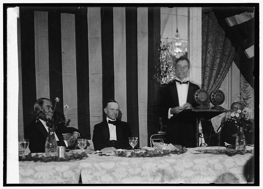 Coolidge at Golden Rule Near East dinner, [10/24/24