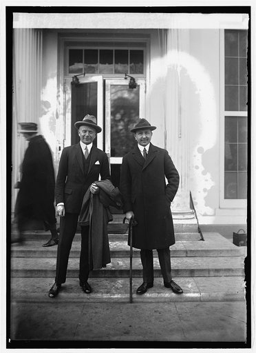 Baron Rheinbaden, Sec. of State of Germany and Charge D'Affairs Hans Heinrich Dieckhoff at W.H. [i.e. White House, Washington, D.C.,10/23/24