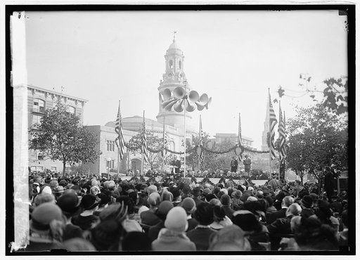 Pres. Coolidge at unveiling of Francis Asbury statue, [Washington, D.C., 10/15/24