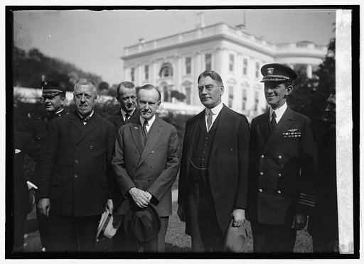 Dr. Hugo Eckener, Coolidge, Wilburn, Capt. G.W. Steele, 10/16/24