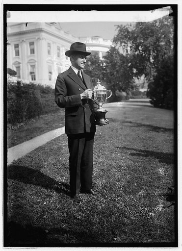 Coolidge with Coolidge Cup he will present to enlisted men, 10/18/24