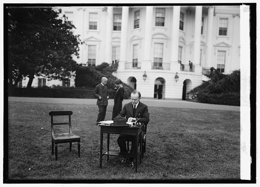 Pres. Coolidge votes by mail
