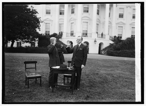 Pres. Coolidge votes by [mail