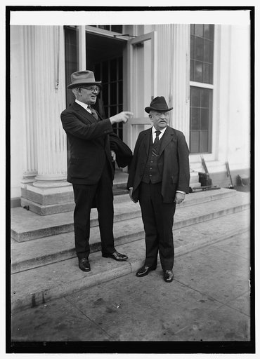 Rep. M.B. Madden & Frank Stearns at W.H. [i.e. White House, Washington, D.C.], 11/8/24