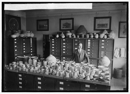 Neil M. Judd of Natl. Georaphic Society with Indian Pottery, 11/20/24