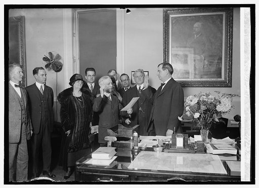 Howard M. Gore being sworn in as Sec. of Ag. Dept., 11/22/24