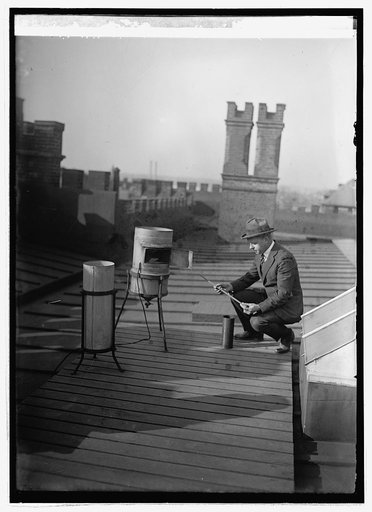 Weather Bureau, measuring rainfall