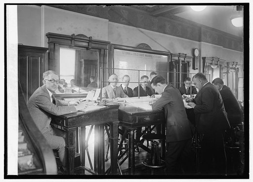 Weather Bureau, map force charting weather reports