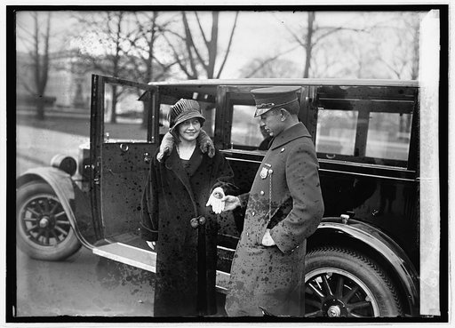 Traffic signalling glove worn by Miss Edith Stalker of New York, 12/10/24
