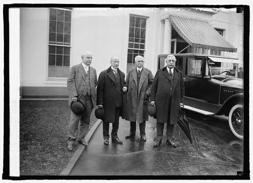 M.A. Leese, Isaac Gans, J.T. Seymour, and James T. Lloyd at W.H. [i.e., White House, Washington, D.C.], 12/8/24