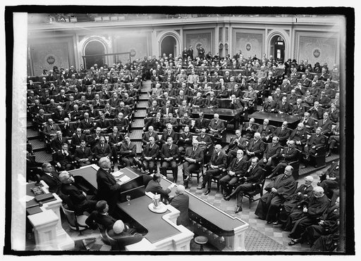 Wilson memorial exercises in House, demo, 12/15/24