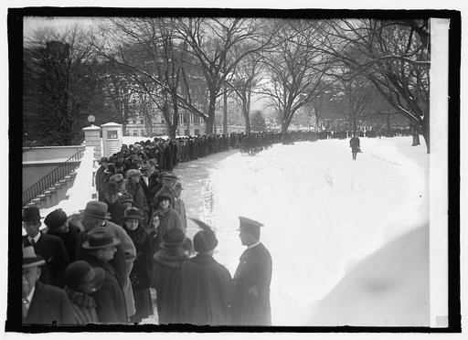 Public reception at White House, [Washington, D.C.], on New Years, 1/1/25