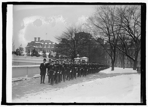 Officers of Navy with Asst. Sec. Robinson at New Year reception, [Washington, D.C.], 1/1/25